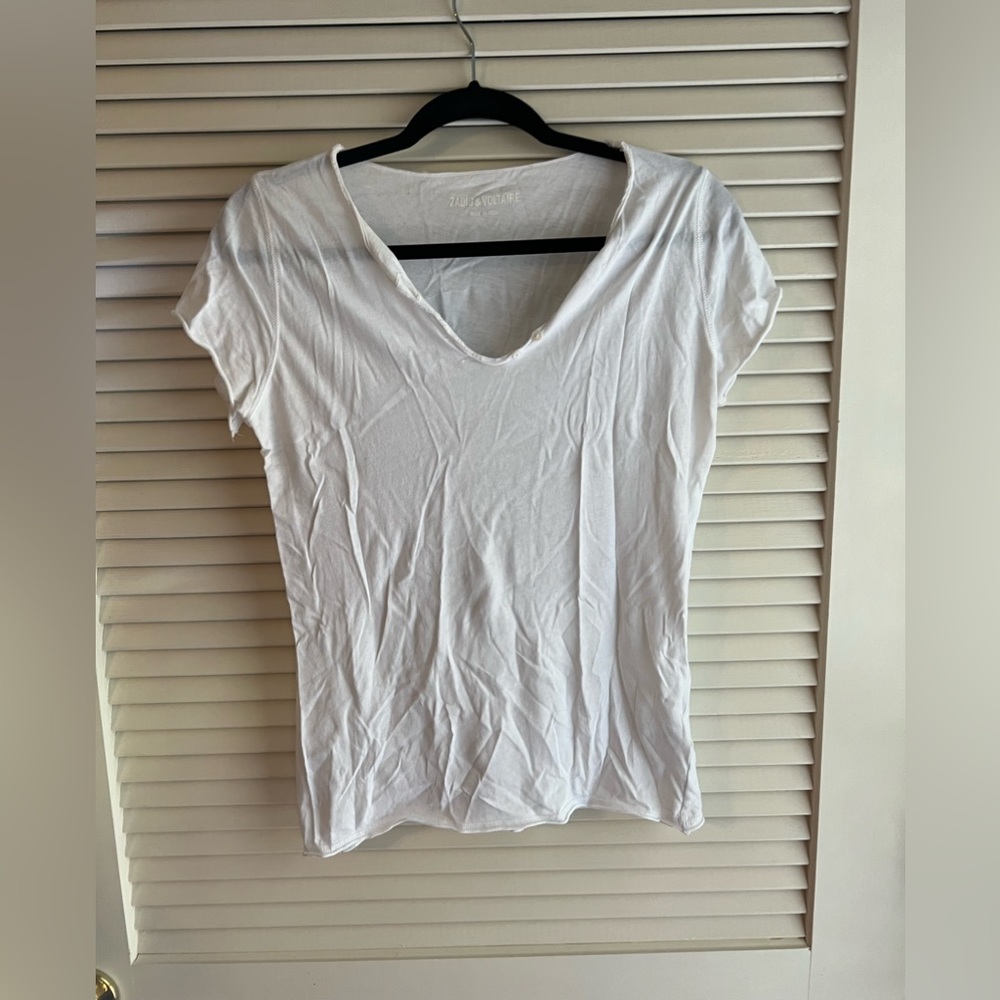 Zadig & Voltaire tshirt with skull on back